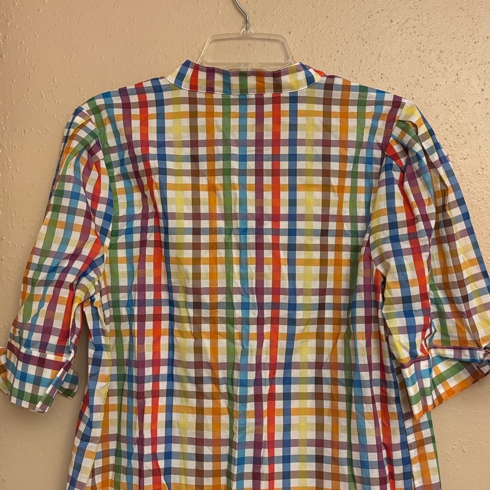 LaRoque Colorful Multi-Check Button-Up Shirt - Picture 9 of 11